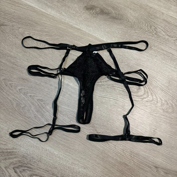 Adome 2 Piece Lingerie Set - Black - Picture 5 of 6